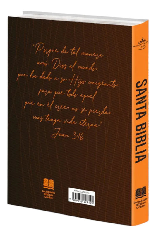 Biblia RVR60 mediana letra grande - Leon naranja