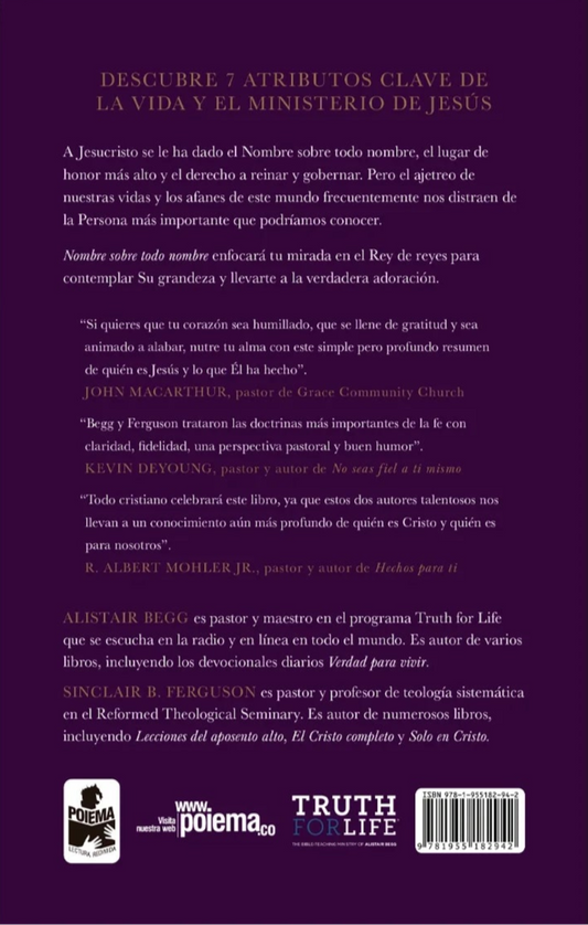 Nombre sobre todo nombre/ Alistair Begg & Sinclair B. Ferguson