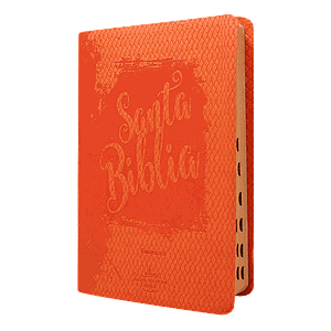 Biblia Mediana Letra Grande / Naranja / Indice / RV1960