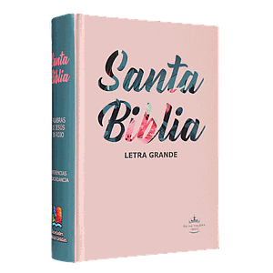 Biblia Mediana Letra Grande / Aloha Flores / Verde y Rosa / RV1960