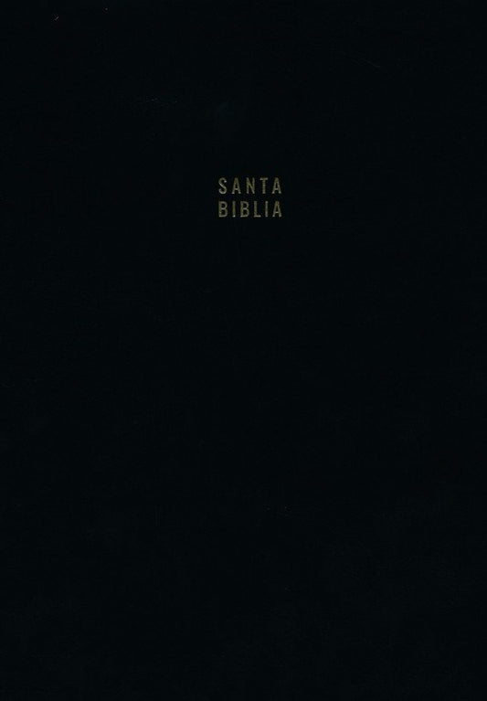 Biblia Reina Valera 1909 letra super gigante / Negro, imitación piel