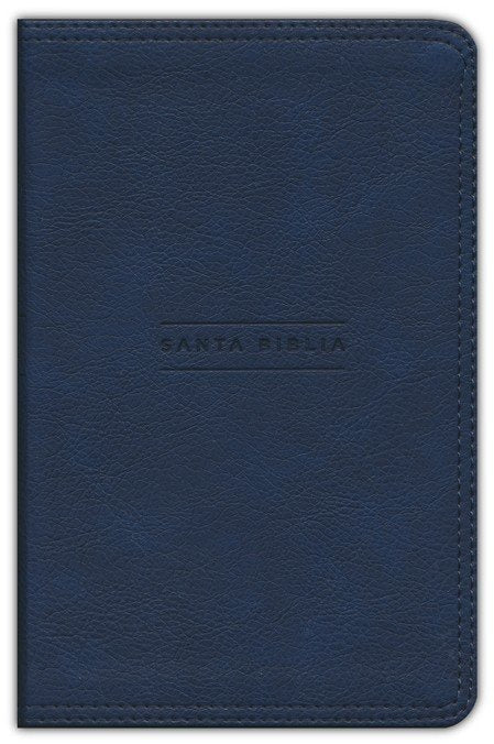 Biblia Nueva Versión Internacional / Ultra fina Azul marino compacta, imitación piel