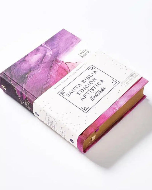 Biblia. Nueva Biblia de las américas/ Edición artística ilustrada rosa tapa dura