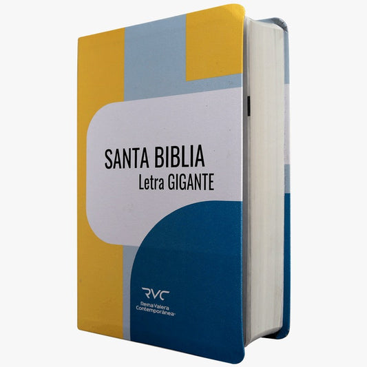 Biblia Reina Valera contemporánea, mediana letra gigante / colores imitación piel