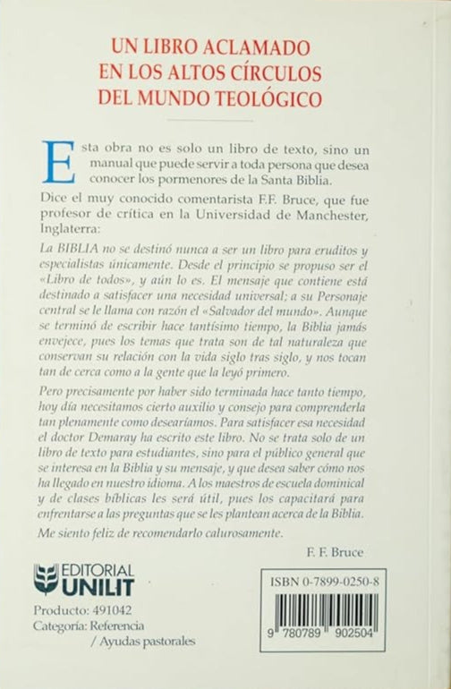 Introducción a la Biblia / Donald E. Demaray