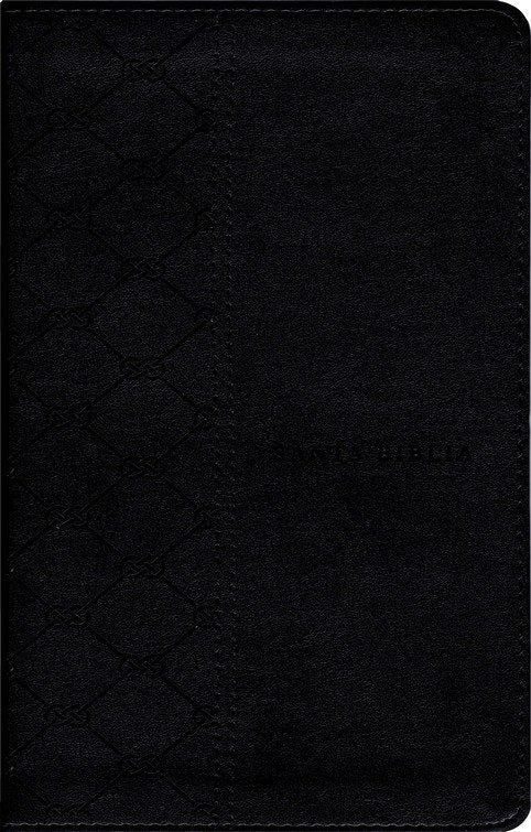 Santa Biblia NTV Letra grande, imitación piel con filament  / Negro