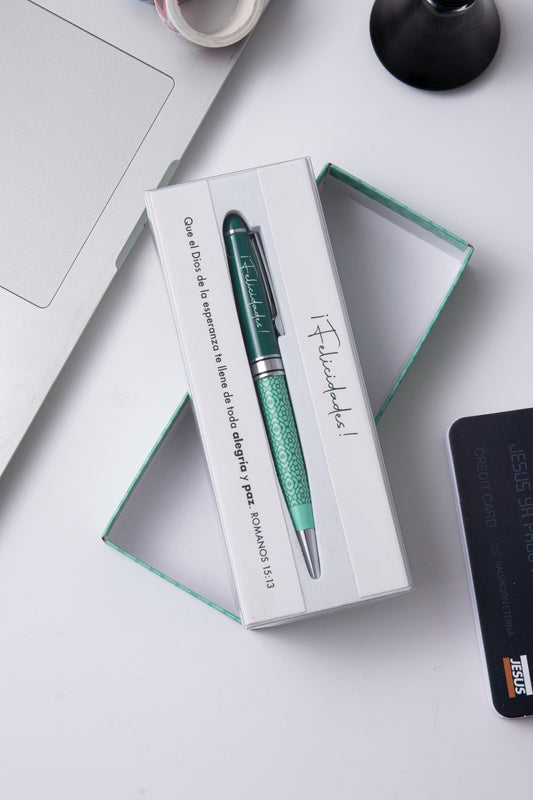 Bolígrafo de lujo Felicidades / con caja de regalo