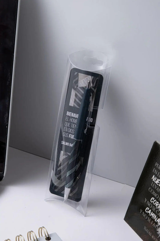 Pack bolígrafo con separador de libro / Bienaventurado el hombre