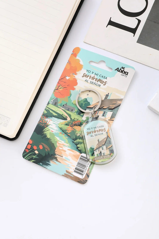 Llavero acrílico / Yo y mi casa