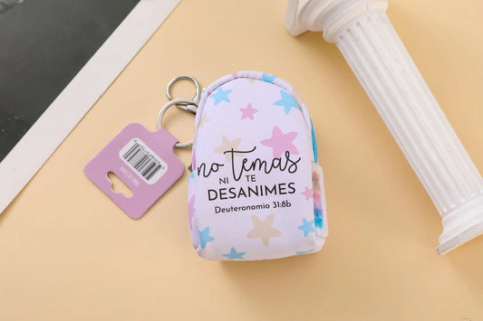 Llavero mochila, monedero / No temas