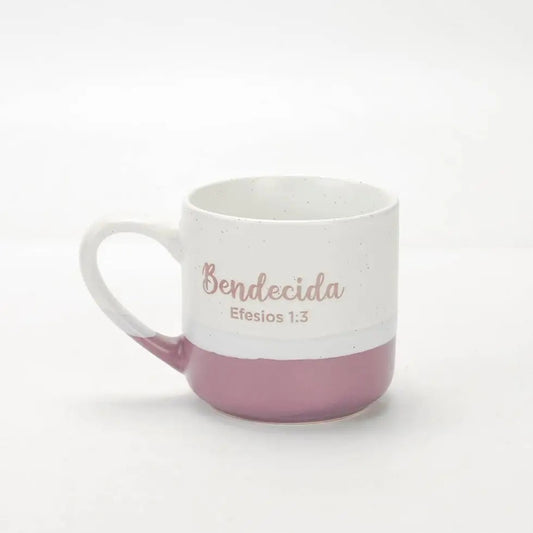 Taza acuarela 12 oz / Bendecida