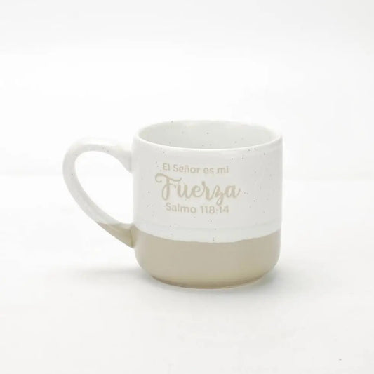 Taza acuarela 12 oz / El señor es mi fuerza