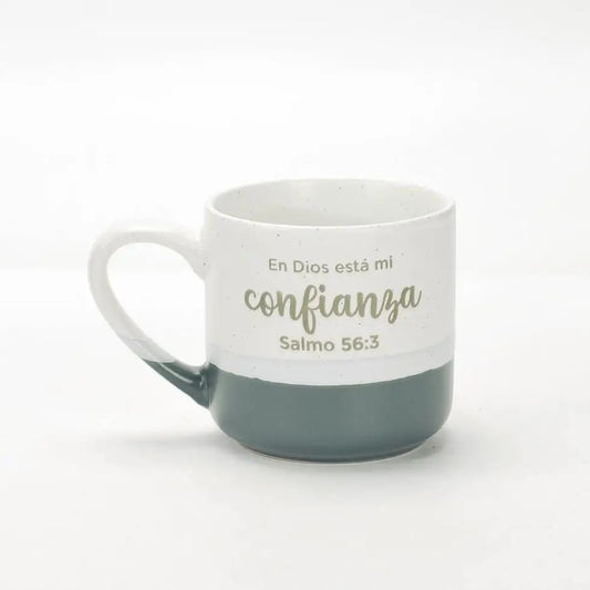 Taza acuarela 12 oz / En Dios esta mi confianza