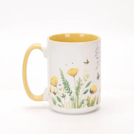 Taza coleccion primavera 16 oz / El señor es mi fuerza
