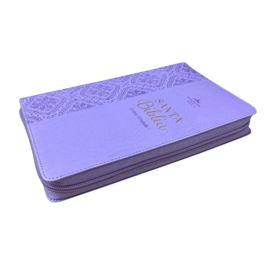Biblia obsequios y premios RVR60 / Lila primor / Imitación Piel / Cierre