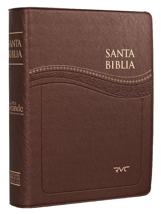 Biblia Chica Letra Grande / Vinil Café / RVC