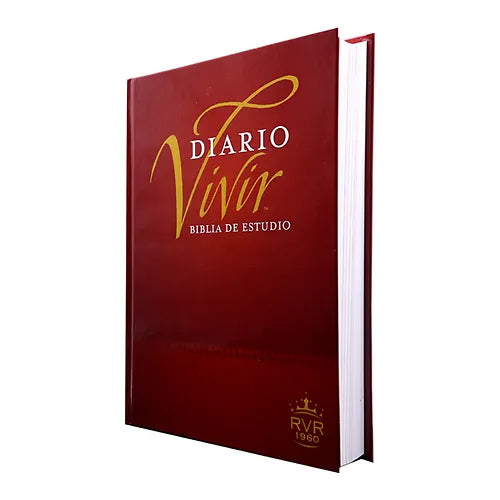 Biblia de Estudio: Diario Vivir / Vino Tinto / RV1960