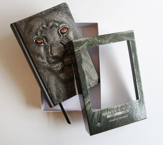 Biblia León de Juda RVR60 – Edición especial plata 3D