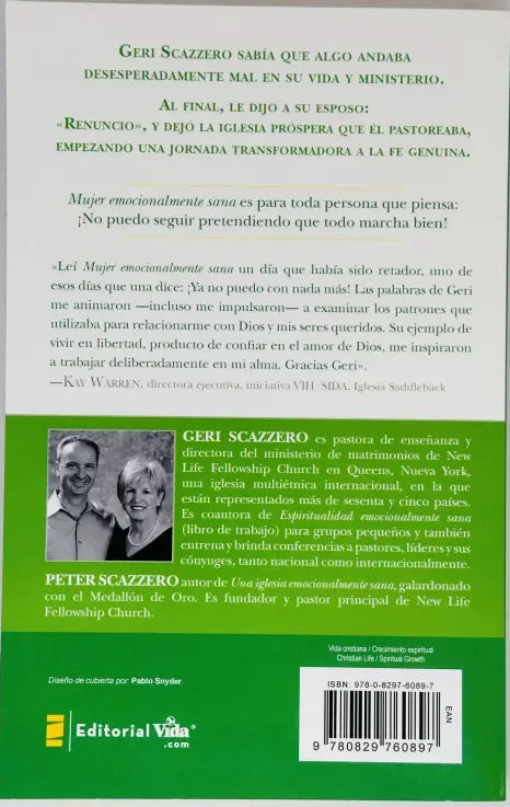 La mujer emocionalmente sana/ Geri, Peter Scazzero