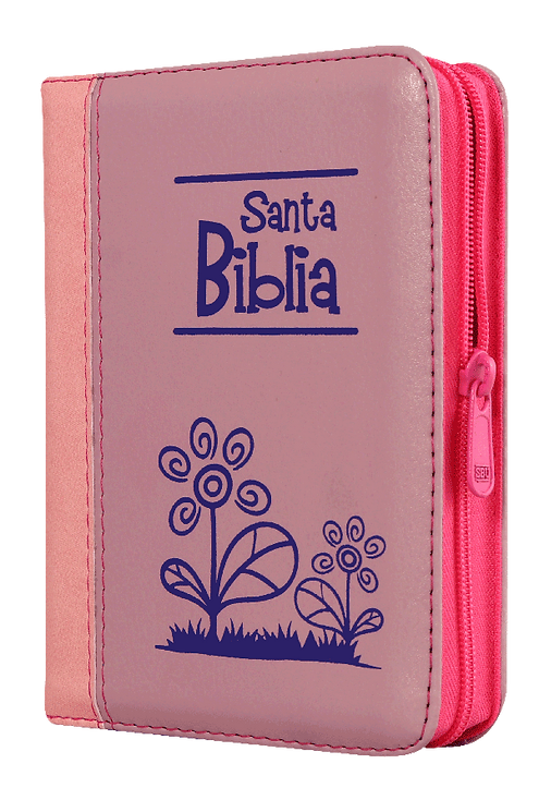 Biblia Bolsillo Rosa Duotono Flores / RV1960