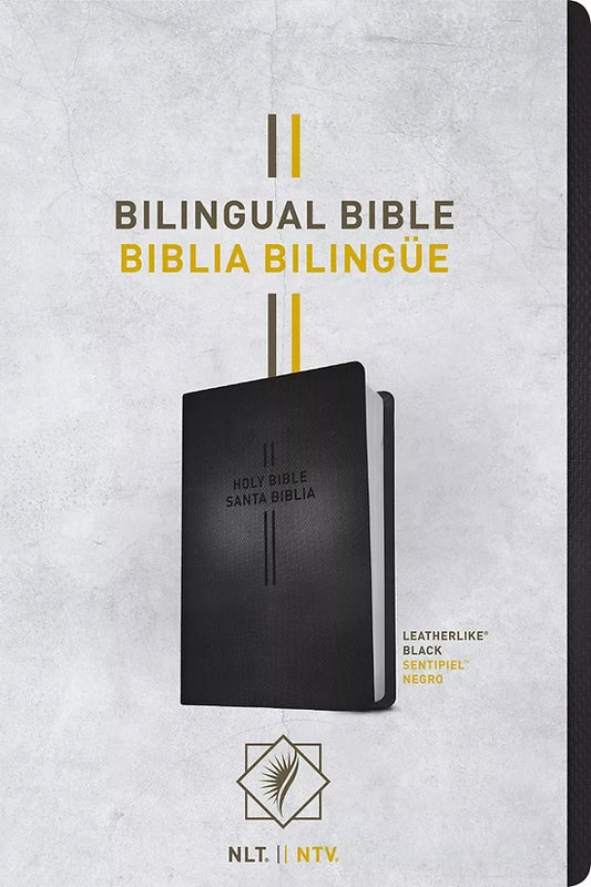 Biblia bilingüe NTV / NLT - imitación piel negro